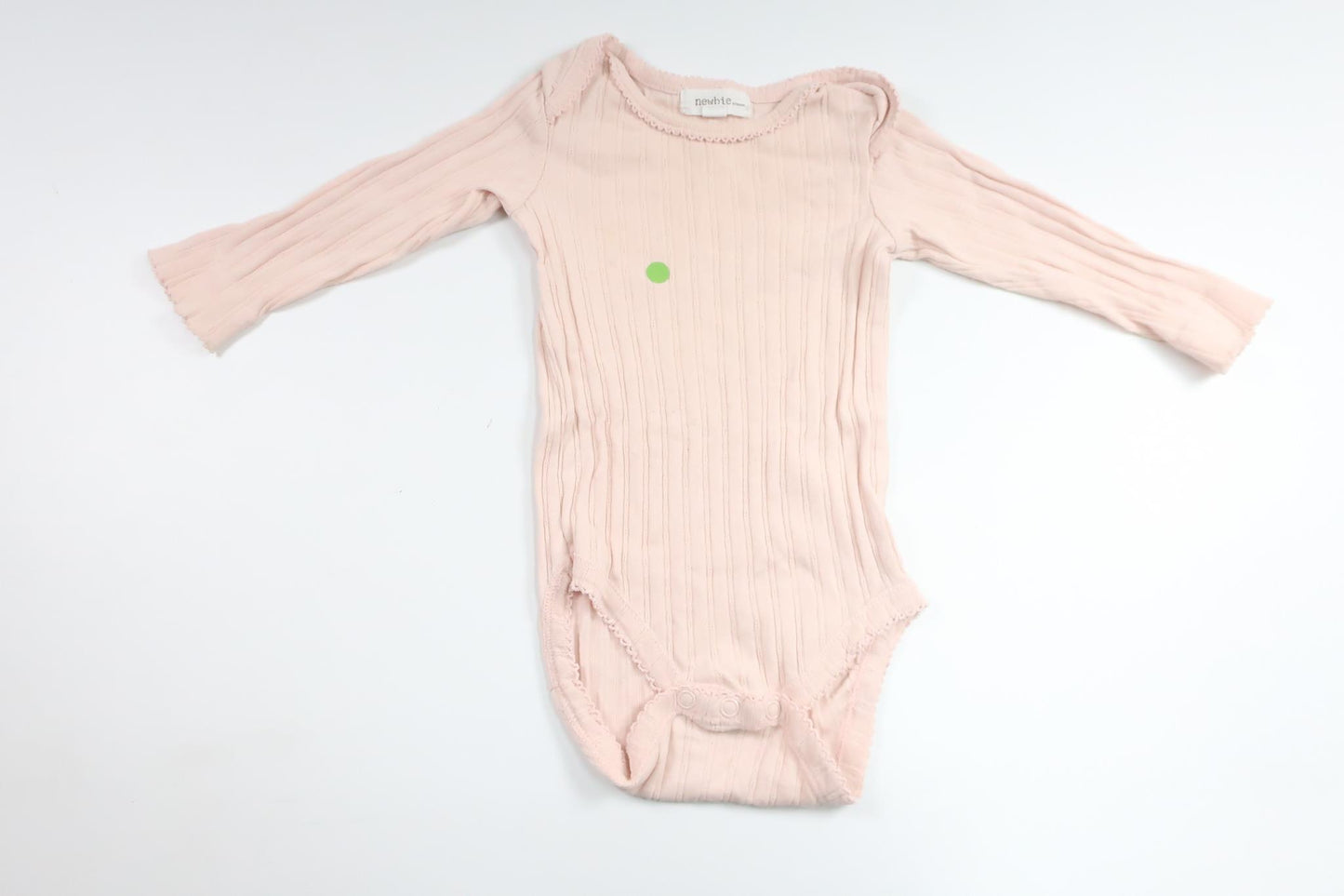 Gerippter Body von Newbie – Größe 68 – Rosa