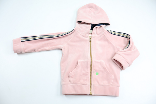 Velour hooded jacket from Uniq Baby - Size 80 - Pink