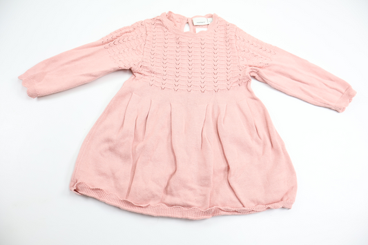 Knitted dress from Name It - Size 74 - Pink