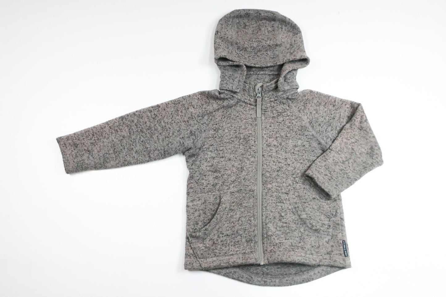 Fleece hooded jacket from Polarn o. Pyret - Size 98/104 - Grey