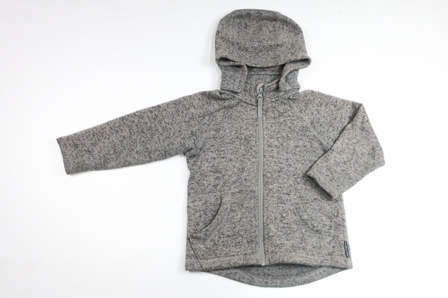 Fleece hooded jacket from Polarn o. Pyret - Size 98/104 - Grey