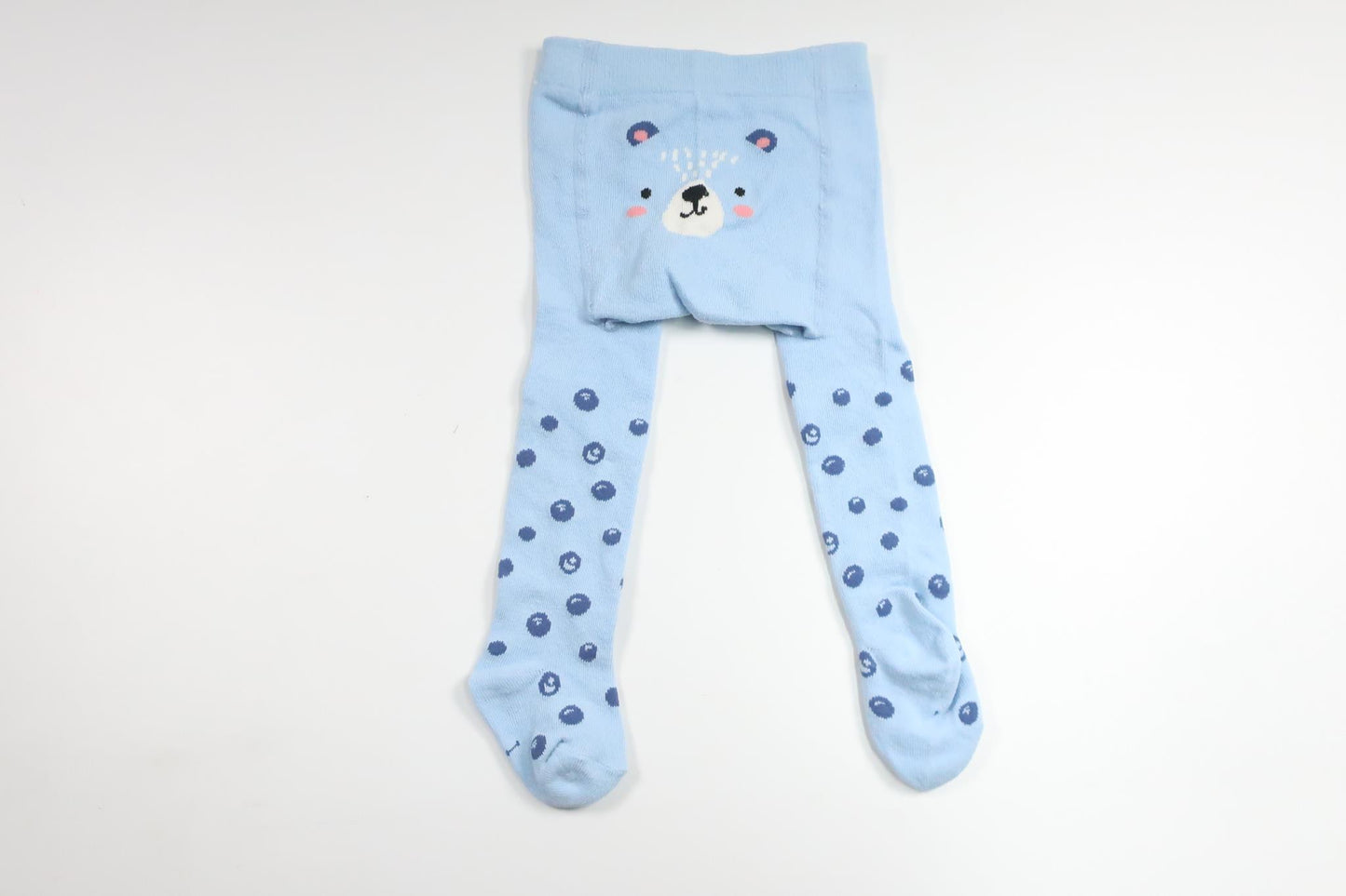 Tights with teddy bear from Unknown - Size 68/74 - Blue