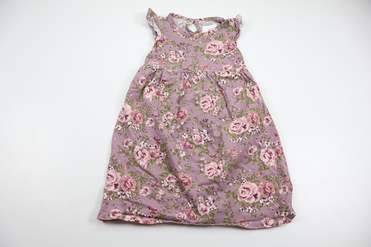 Floral dress from Unknown - Size 86/92 - Purple