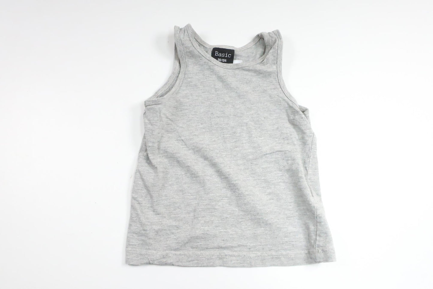 Tanktop von Basic Kids – Größe 98/104 – Grau
