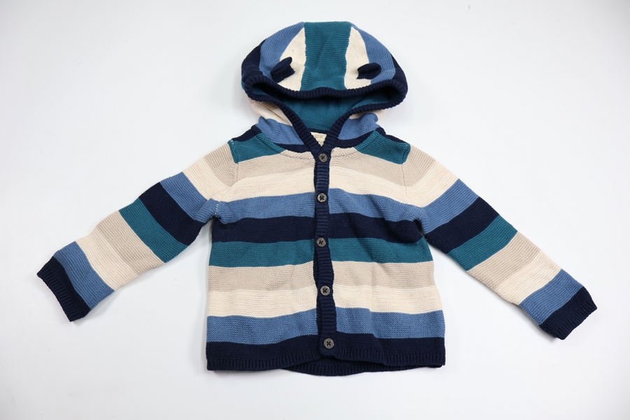 Knitted hoodie from Lupilu - Size 74/80 - Blue