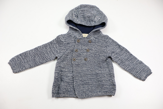Knitted hoodie from Lupilu - Size 74/80 - Navy blue