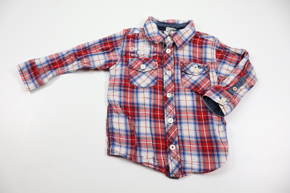 Checked shirt from Lindex - Size 86 - Red
