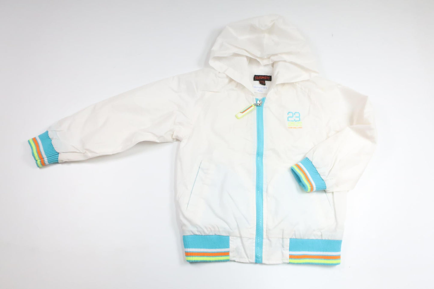 Windjacke von Soul & Glory – Größe 110/116 – Weiß