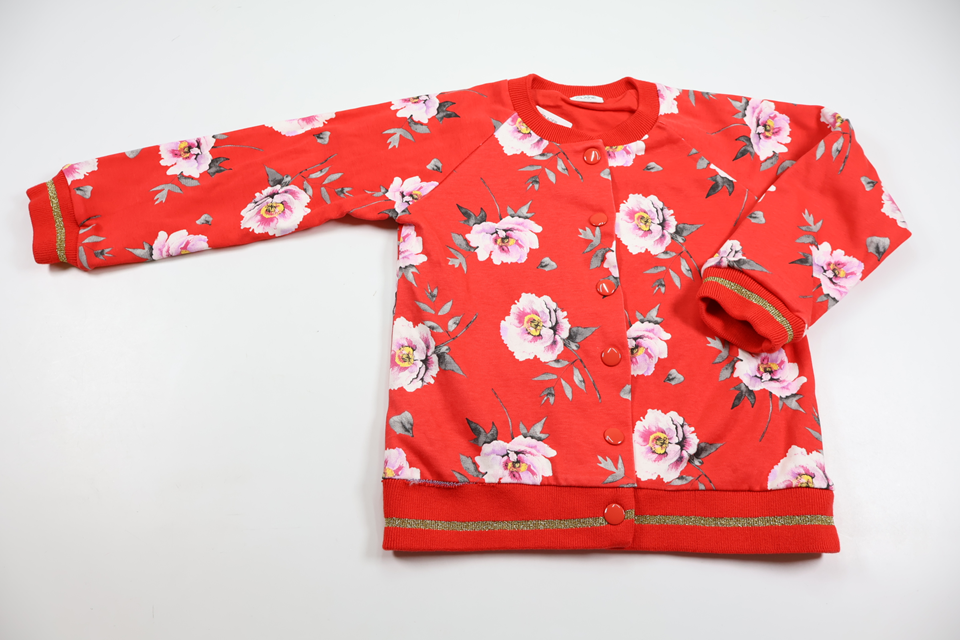 Floral cardigan from Hust & Claire - Size 110 - Red