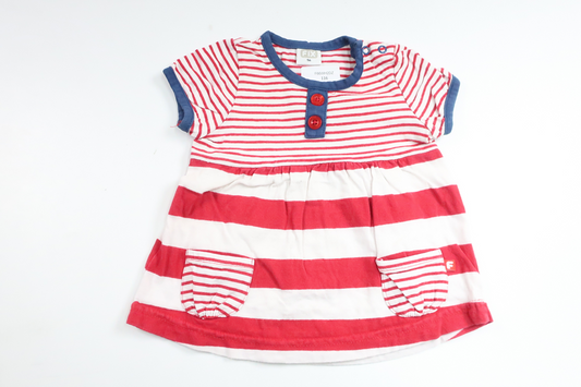 Gestreiftes Kleid von FIX by Lindex – Größe 56 – Rot