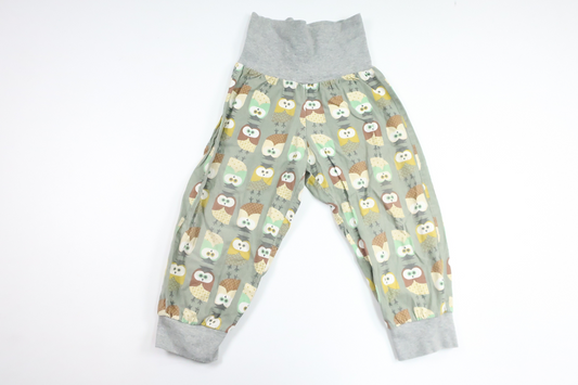 Pants with owls from Hemsytt - Size 92/98 - Grey
