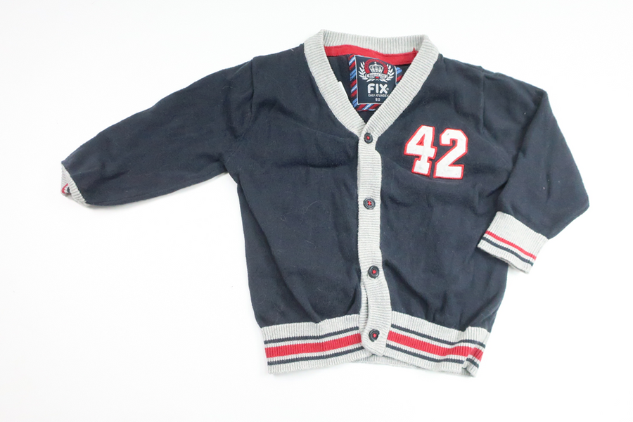 Strickjacke von FIX by Lindex – Größe 80 – Marineblau