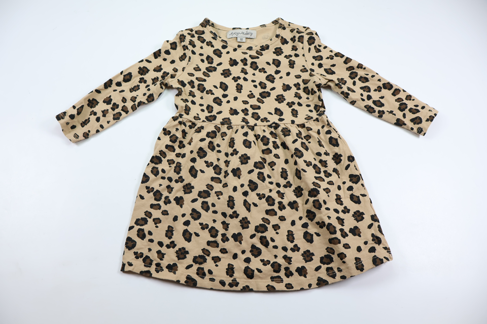 Leopard print dress from Amy &amp; Lucy - Size 92 - Beige