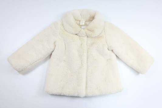 Faux fur jacket from H&M - Size 86 - Off-white