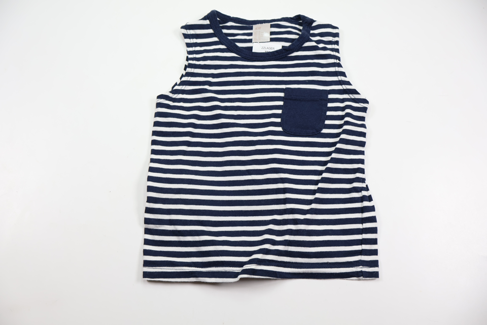 Striped tank top from H&amp;M - Size 86 - Navy blue