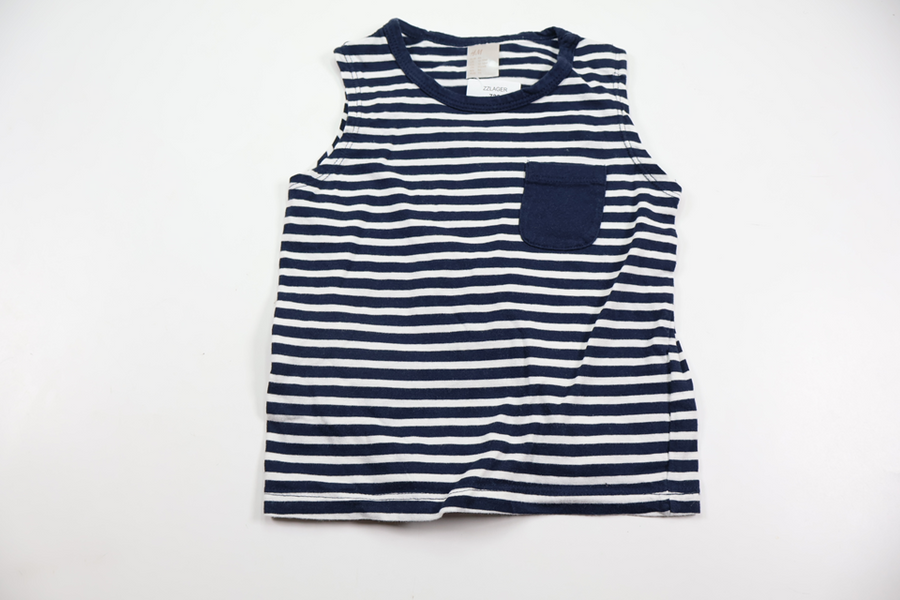 Striped tank top from H&amp;M - Size 86 - Navy blue