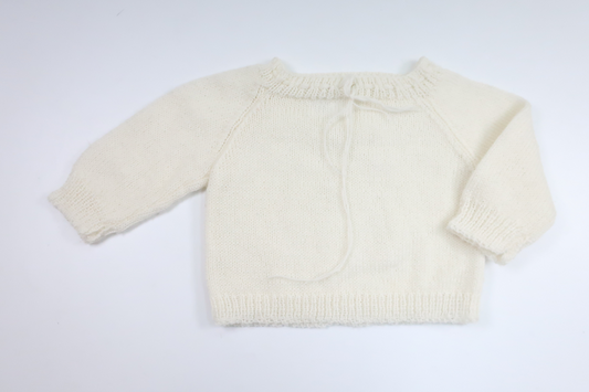 Knitted sweater from Hemsytt - Size 56/62 - White