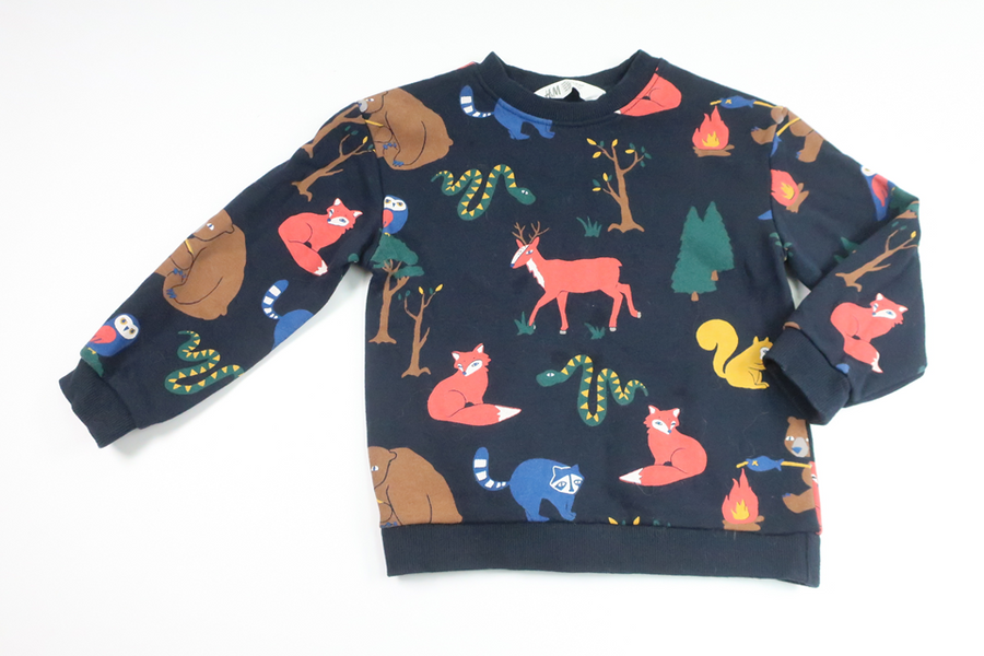 Sweatshirt von H&MM - Größe 98/104 - Marineblau