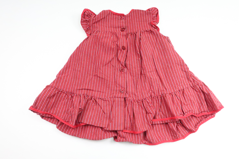 Striped dress from Rome - Size 80 - Red