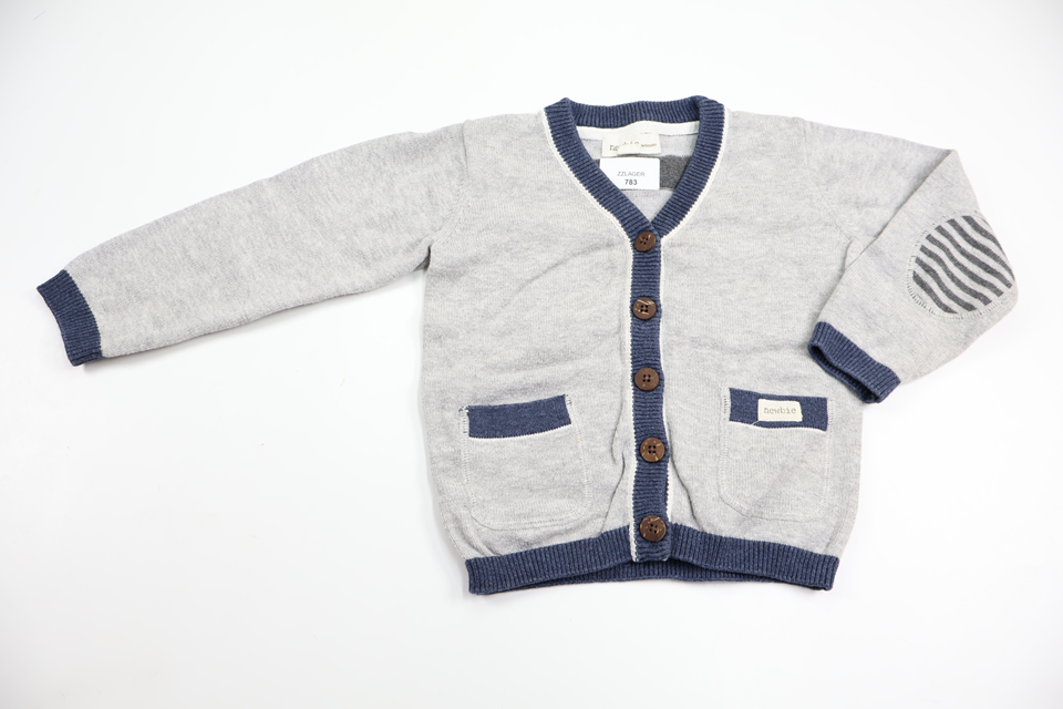 Knitted cardigan from Newbie - Size 74 - Grey