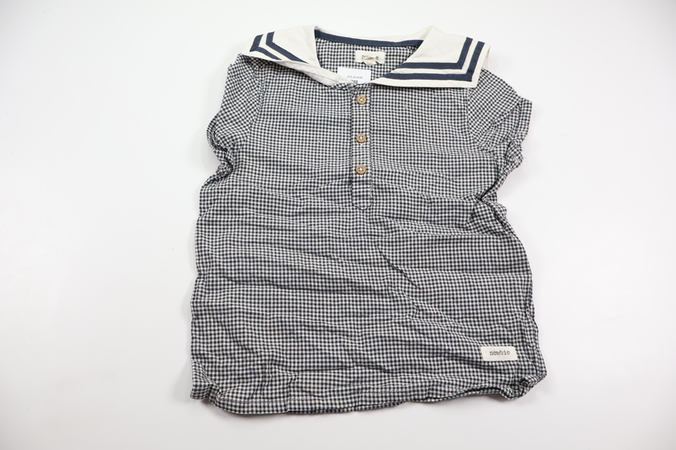 Sailor-inspired sweater from Newbie - Size 104 - Navy blue