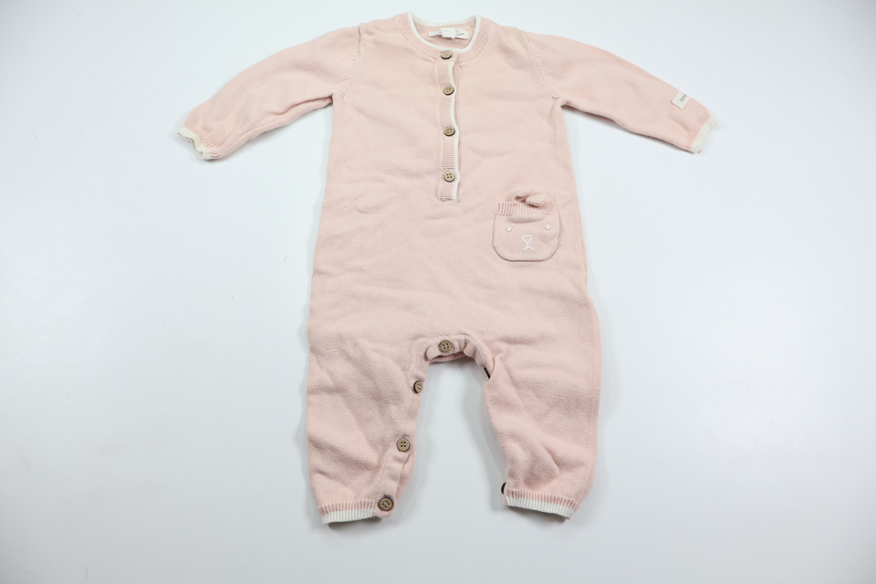 Knitted jumpsuit from Newbie - Size 62 - Pink