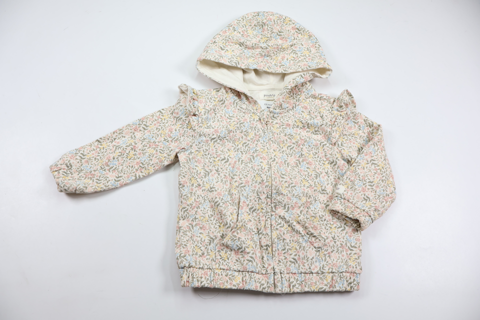Floral hoodie from Newbie - Size 80 - Off-white