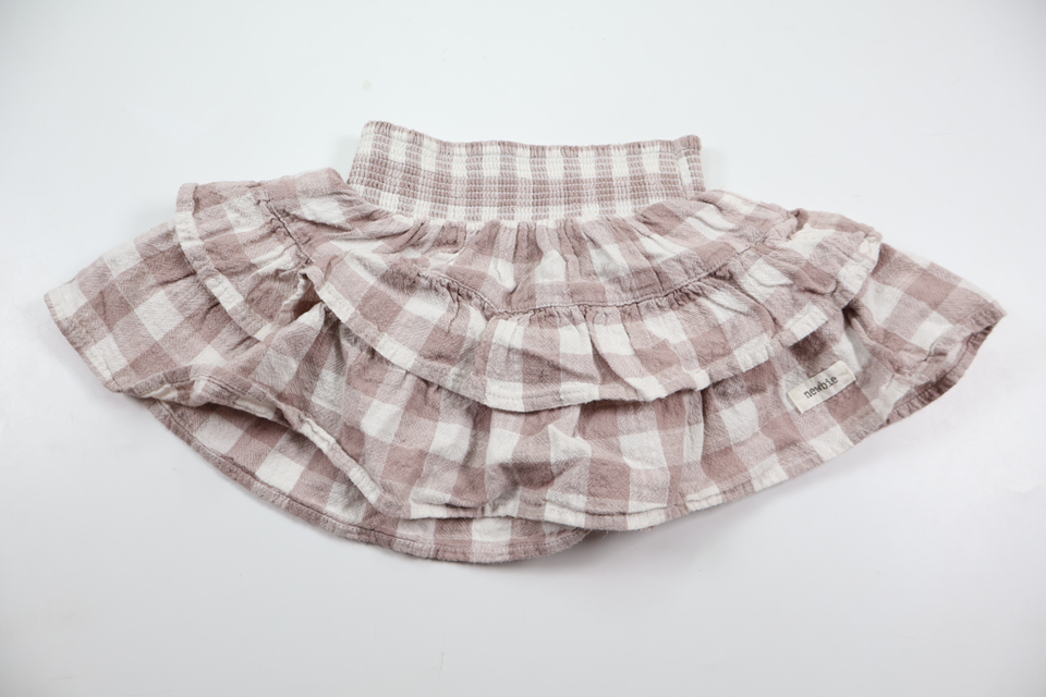 Checked skirt from Newbie - Size 74/80 - Purple