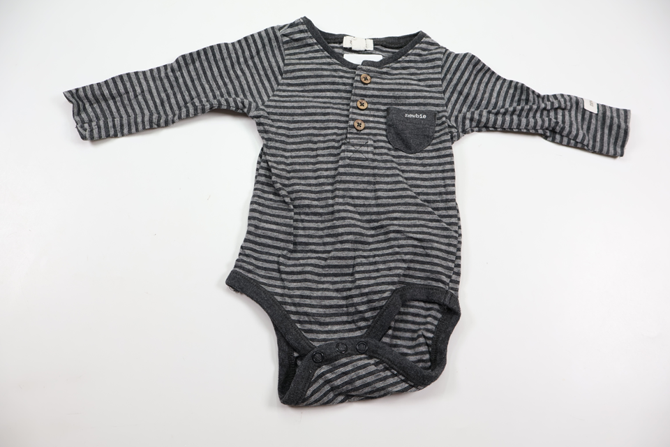 Striped bodysuit from Newbie - Size 62 - Grey