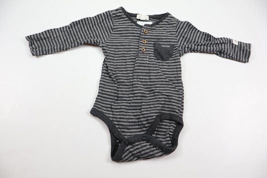 Striped bodysuit from Newbie - Size 62 - Grey