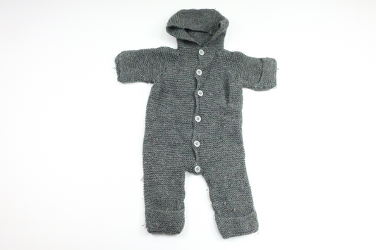 Knitted jumpsuit from Hemstickat - Size 62/68 - Grey