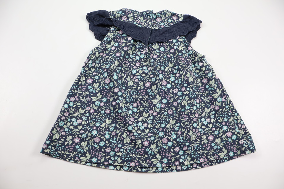 Floral dress from Newbie - Size 68 - Navy blue