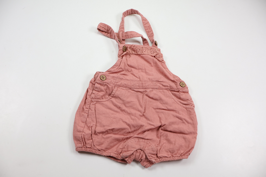 Suspender shorts from Newbie - Size 80 - Pink