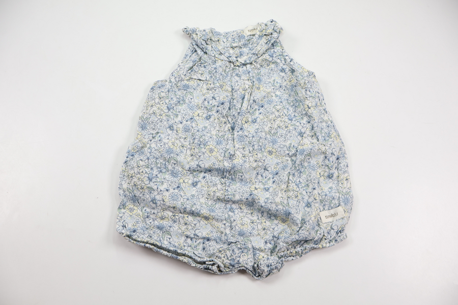 Floral Newbie bodysuit - Size 56 - Blue