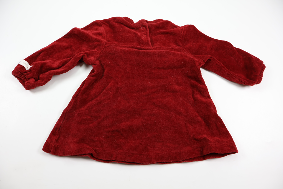 Velour dress from Newbie - Size 68 - Red
