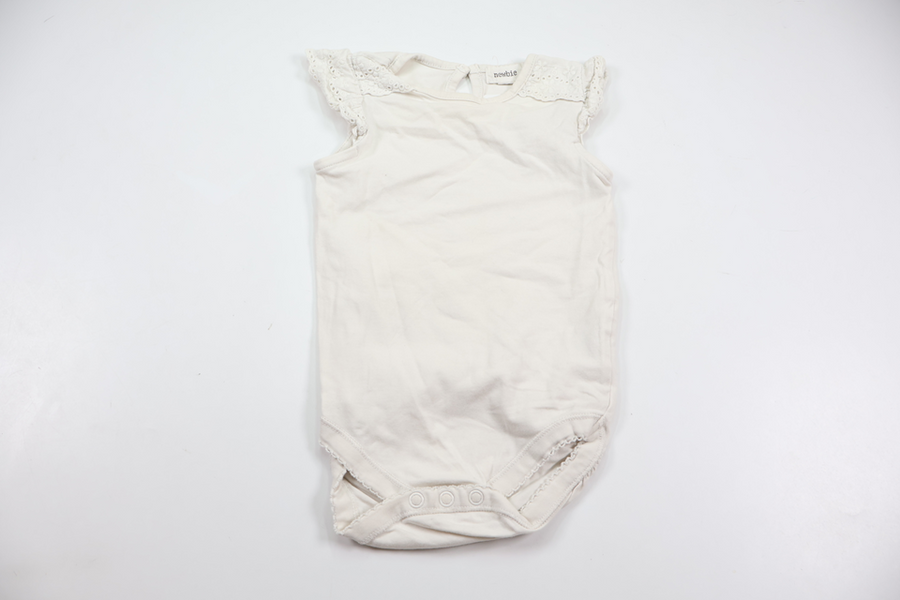 Linen bodysuit from Newbie - Size 80 - White