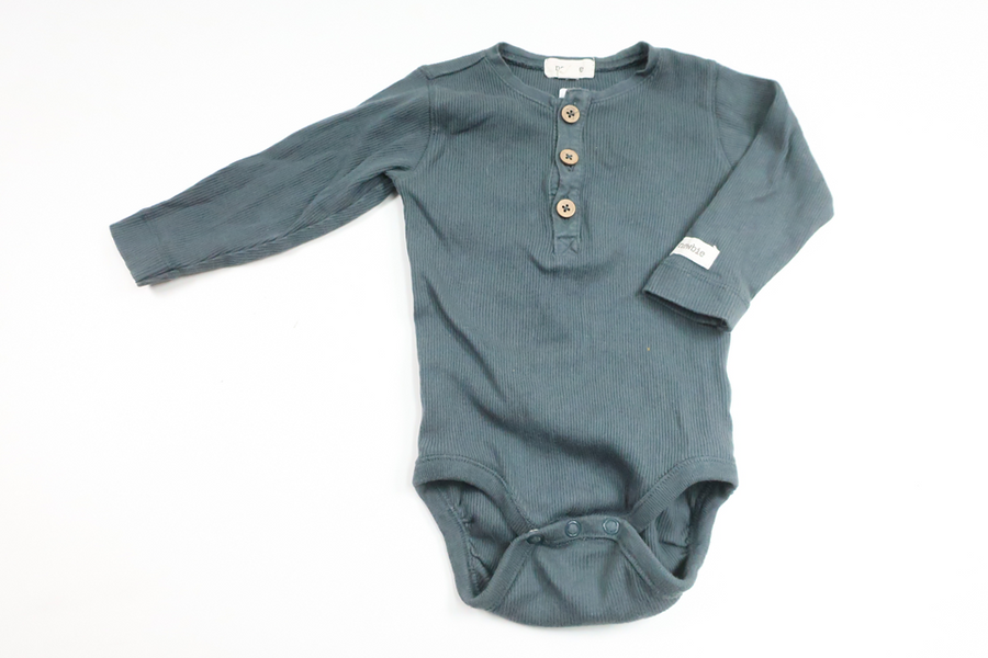 Gerippter Body von Newbie – Größe 68 – Blau