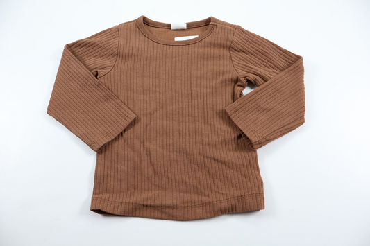 Ribbed sweater from H&amp;M - Size 68 - Brown