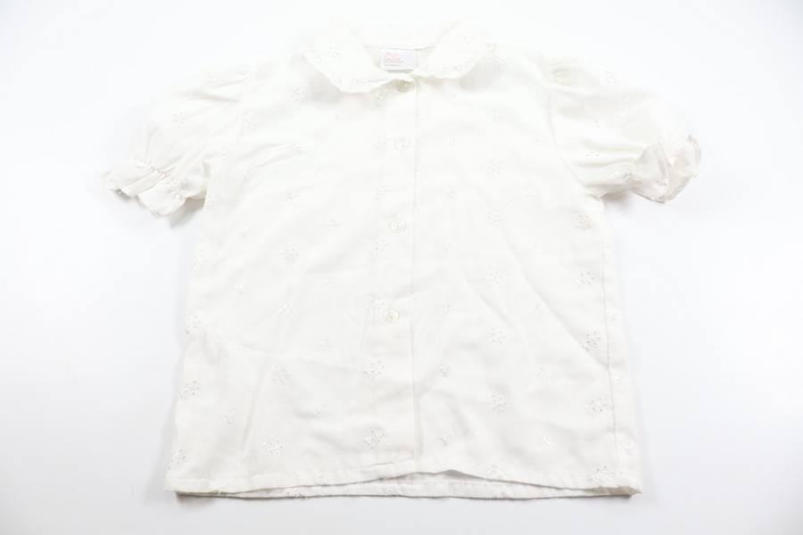 Embroidered shirt from Åhléns - Size 110 - White
