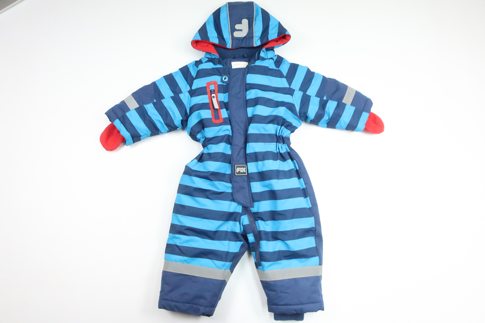 Fleecegefütterter Overall von FIX by Lindex – Größe 68 – Marineblau