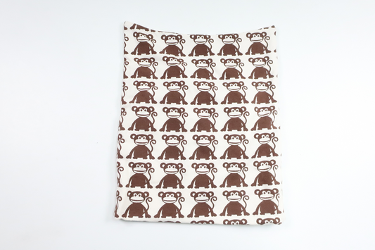 Hat with monkeys from Hemsytt - Size 86/92 - White