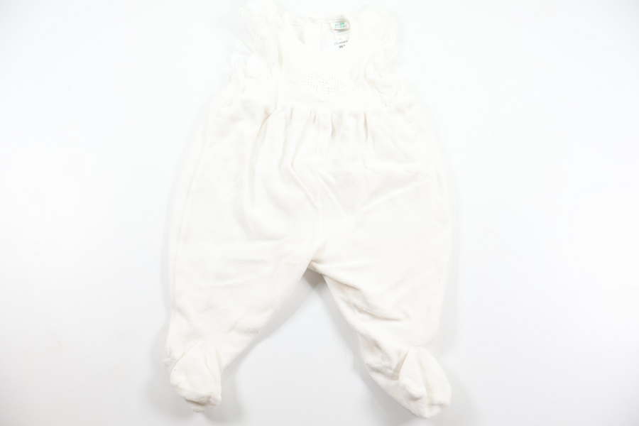 Fleece jumpsuit from Baby Friend - Size 56/62 - White
