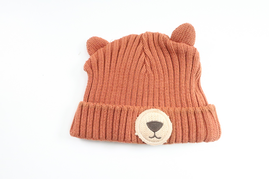 Mütze mit Teddybär von Lindex – Größe 46/48 – Braun