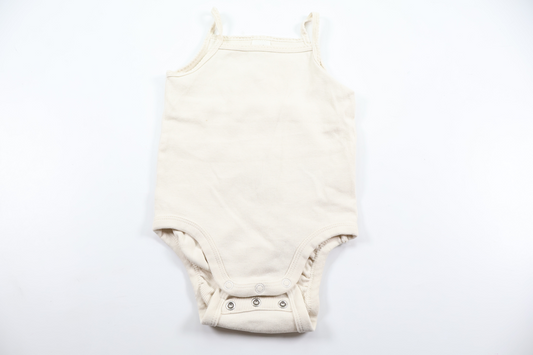 Ribbed linen bodysuit from H&M - Size 74 - Off-white