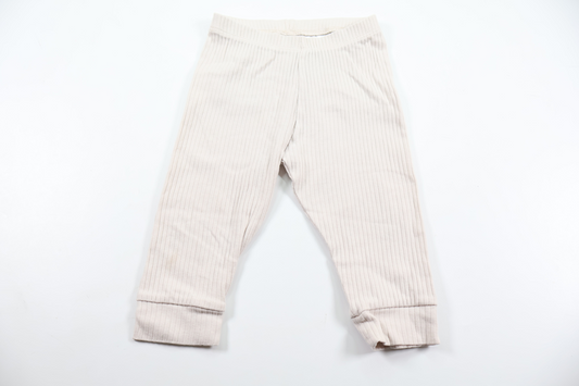 Ribbed trousers from H&M - Size 74 - Beige