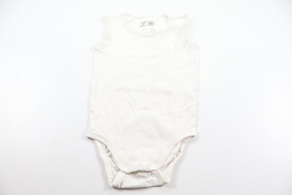 Linen bodysuit from Lindex - Size 80 - White