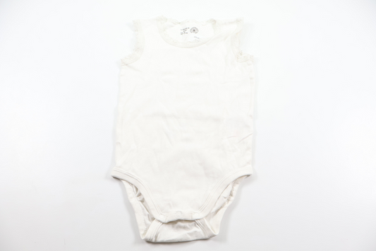 Linen bodysuit from Lindex - Size 80 - White