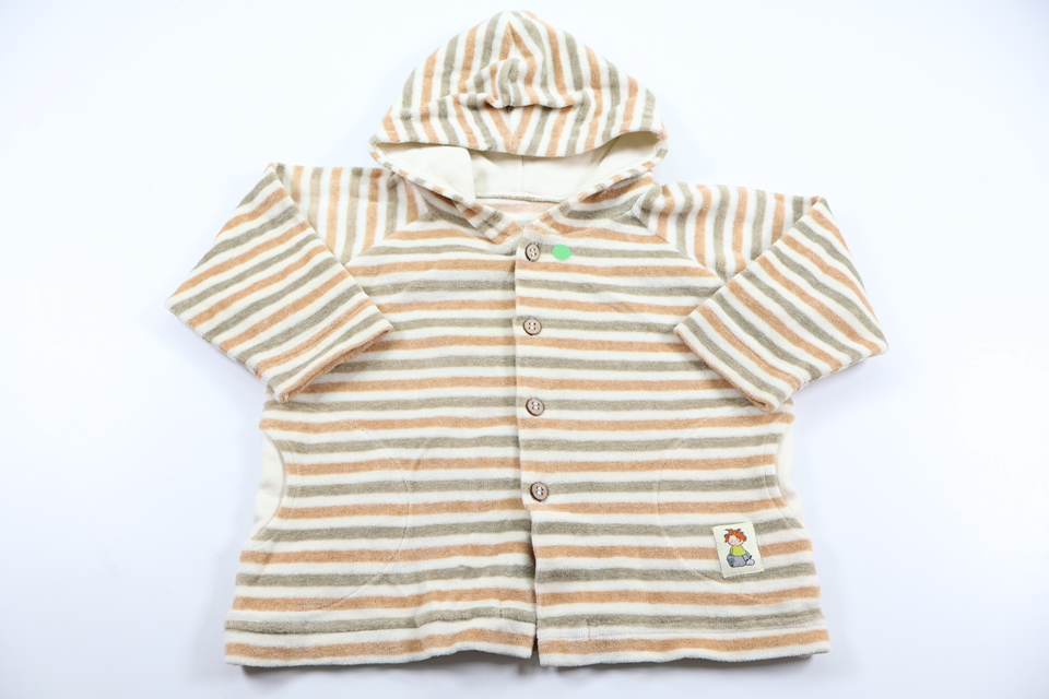 Fleece hoodie from Mini Mundus - Size 70 - Beige