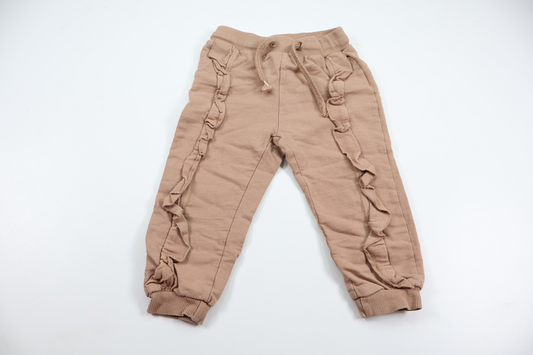 Pants with ruffles from So Cute - Size 86 - Beige