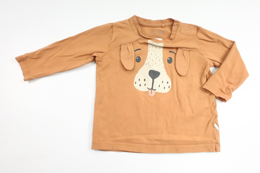 Pullover mit Hundemotiv von Lindex – Größe 74 – Braun